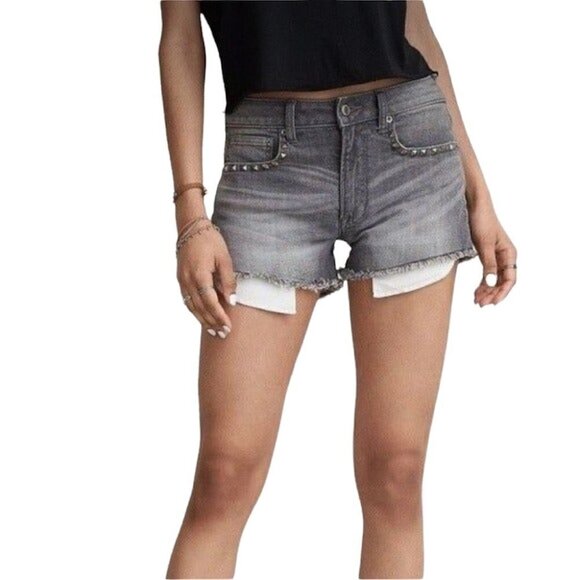 AMERICAN EAGLE FESTIVAL HI RISE SHORTS - Picture 1 of 4
